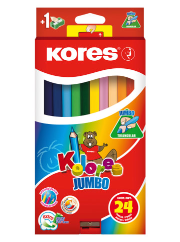 Kores Kredki (24 szt.) "Jumbo"