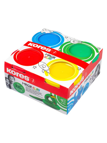 Kores Klei "Magik Clay" - 4 stuks - 4x 40 g