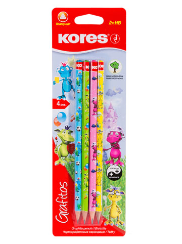Kores Bleistifte "Grafitos Fantasy" - 4er Pack