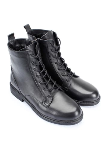 GÖNDERİ® Leren boots zwart