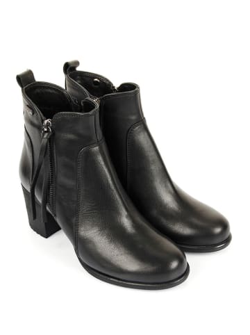 GÖNDERİ® Leder-Stiefeletten in Schwarz
