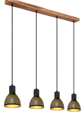 Globo lighting Lampa wisząca w kolorze jasnobrązowo-czarnym - (D)90 x (S)12,5 x (W)120 cm