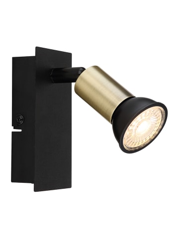 Globo lighting Wandlamp "Dreww" goudkleurig/zwart - (B)6 x (H)10,5 cm