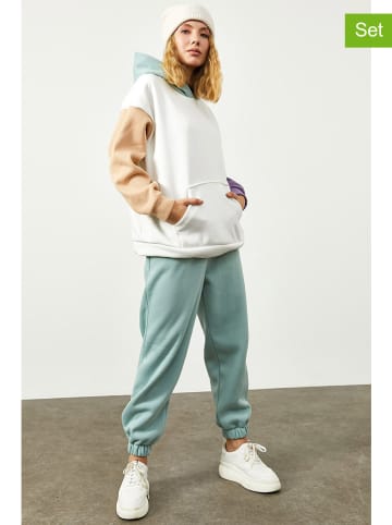 Lycalia 2-delige outfit wit/meerkleurig