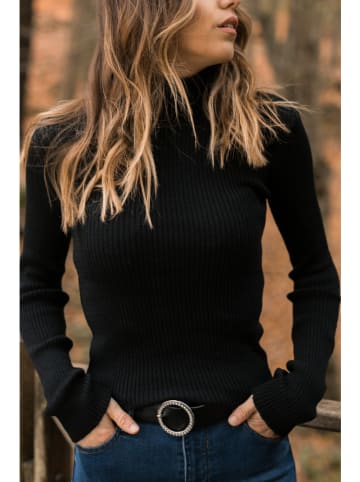 Chezalou Sweter w kolorze czarnym