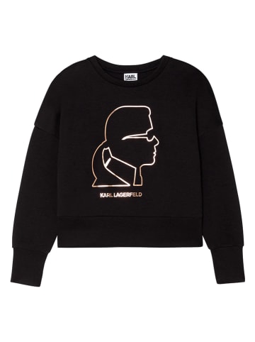 Karl Lagerfeld Kids Bluza w kolorze czarnym