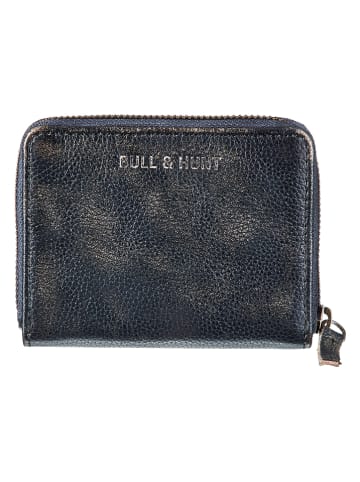 BULL & HUNT Skórzany portfel "Midi" w kolorze czarnym - 12 x 10,5 x 2 cm