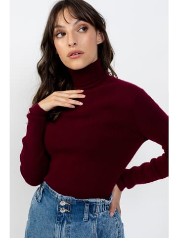 AUTHENTIC CASHMERE Kaszmirowy sweter w kolorze bordowym