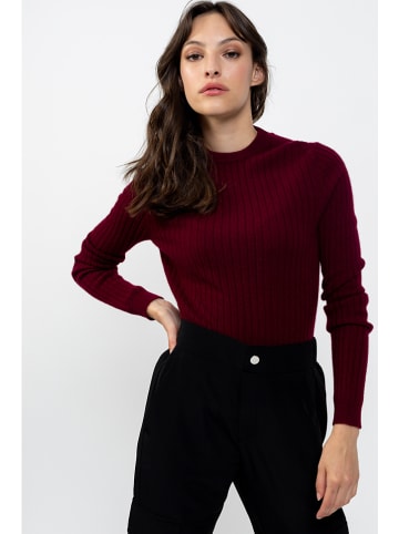 AUTHENTIC CASHMERE Kaszmirowy sweter w kolorze bordowym