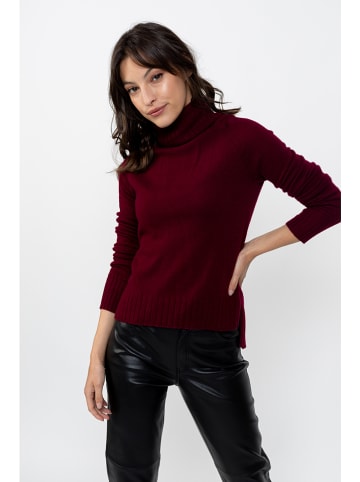 AUTHENTIC CASHMERE Kaszmirowy sweter w kolorze bordowym