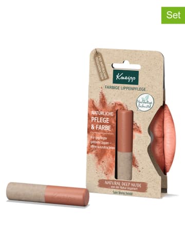 Kneipp 2er-Set: Lippenpflege - Natural Deep Nude, je 3,5 g