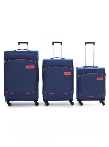 Samsonite 3-częściowy zestaw walizek w kolorze granatowym