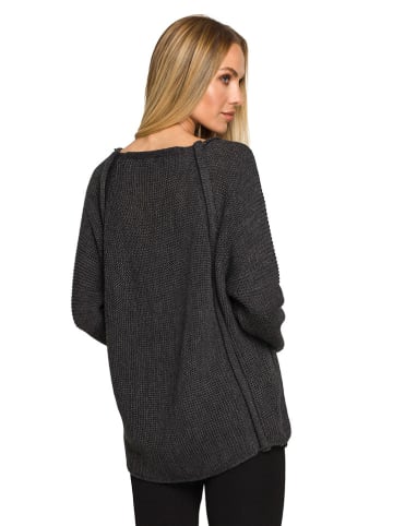 made of emotion Sweter w kolorze antracytowym