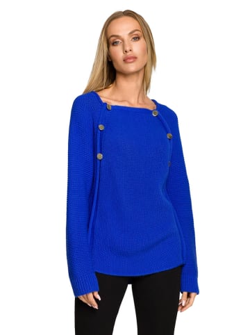 made of emotion Sweter w kolorze niebieskim