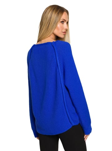 made of emotion Sweter w kolorze niebieskim