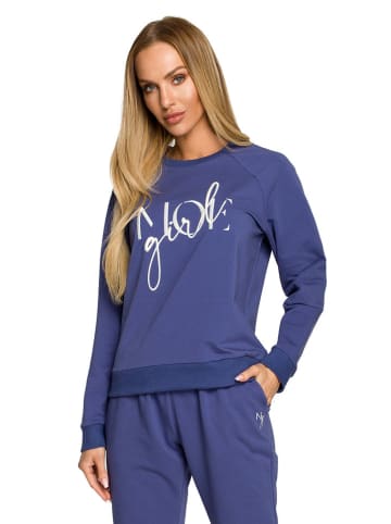 made of emotion Sweatshirt in Blau