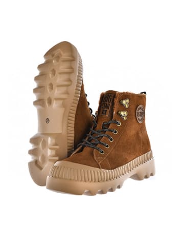 BIG STAR Leder-Boots in Braun