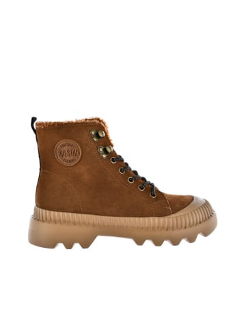 BIG STAR Leren boots bruin