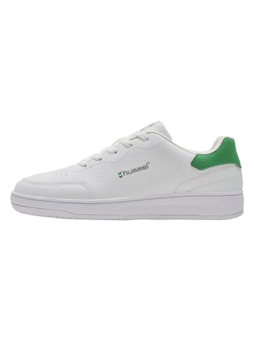 Hummel Sneakersy "Match Point" w kolorze biało-zielonym