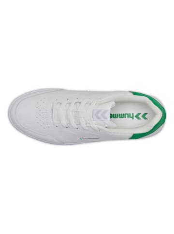 Hummel Sneakersy "Match Point" w kolorze biało-zielonym