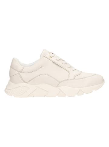 Wojas Skórzane sneakersy w kolorze beżowym