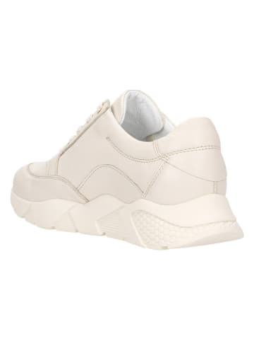 Wojas Skórzane sneakersy w kolorze beżowym