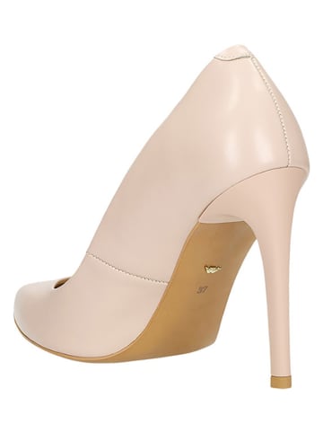 Wojas Leder-Pumps in Beige