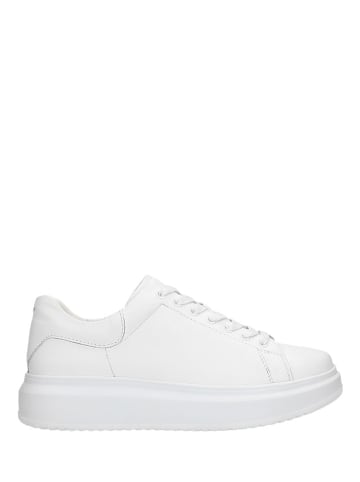 Wojas Skórzane sneakersy w kolorze białym