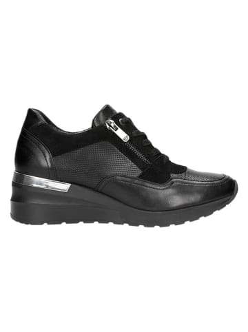 Wojas Skórzane sneakersy w kolorze czarnym