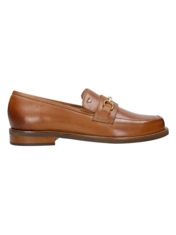 Wojas Leren mocassins lichtbruin