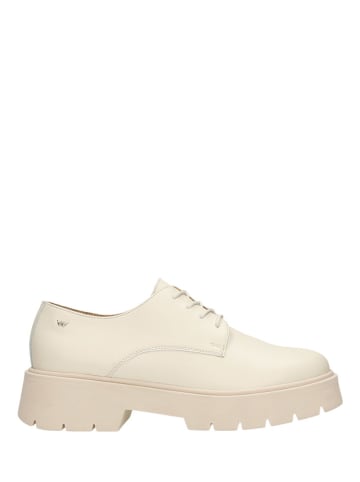 Wojas Leren veterschoenen beige