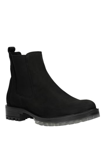 Wojas Leder-Chelsea-Boots in Schwarz