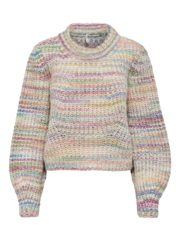 ONLY Sweter "Carma" w kolorze kremowym ze wzorem