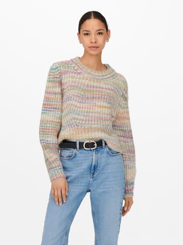 ONLY Pullover "Carma" in Creme/ Bunt