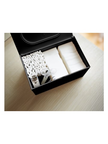 Yamazaki Aufbewahrugsbox "Veil" in Schwarz - (B)16 x (H)9 x (T)10 cm