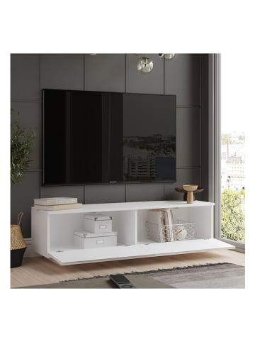 Scandinavia Concept TV-Regal in Weiß - (B)140 x (H)38 x (T)35,5 cm