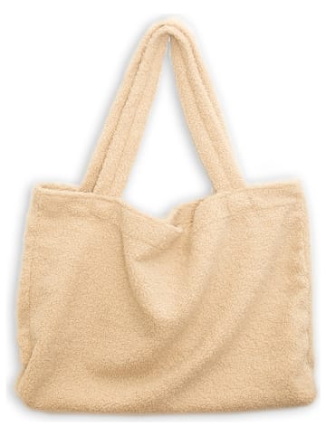 Folkifreckles Shopper bag "Super Teddy" w kolorze beżowym - 59 x 46 x 10 cm