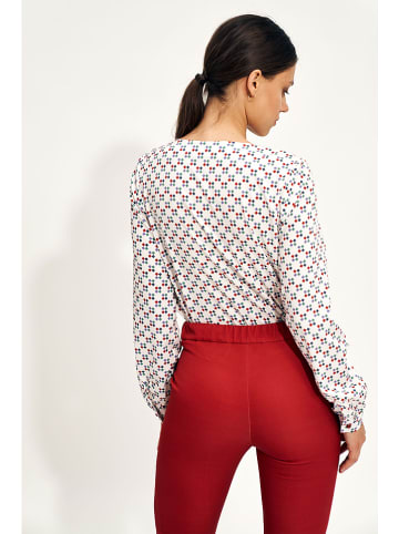 Nife Blouse wit/rood/groen