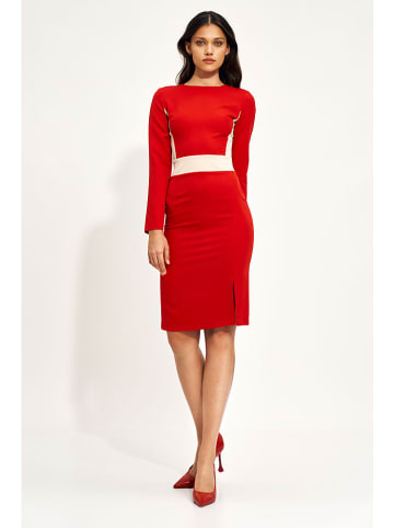 Nife Sukienka w kolorze czerwono-kremowym