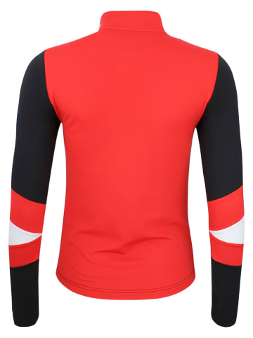 Peak Mountain Koszulka funkcyjna "Athos" w kolorze czerwono-czarno-białym