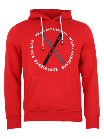 Peak Mountain Hoodie "Conor" in Rot