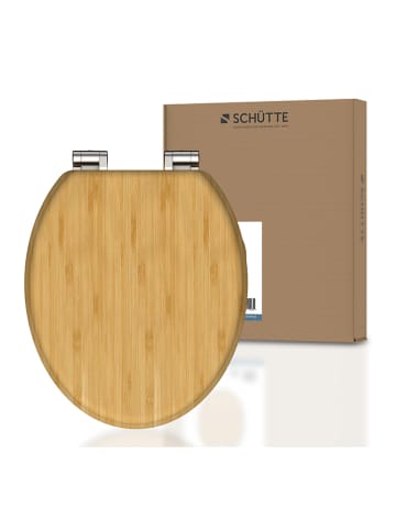 Schütte Toiletbril met softclose "Bamboe" lichtbruin