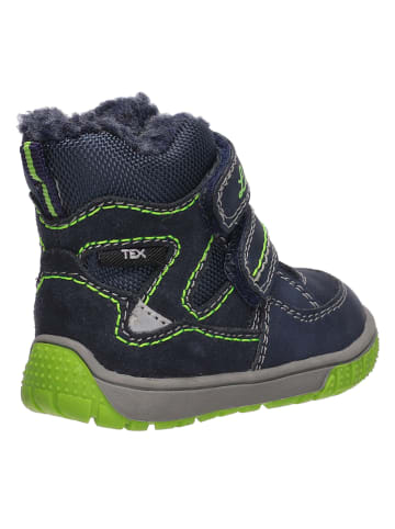 Lurchi Leren winterboots "Jaufen" donkerblauw/groen