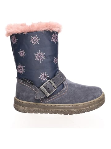 Lurchi Leder-Winterboots "Anika" in Dunkelblau