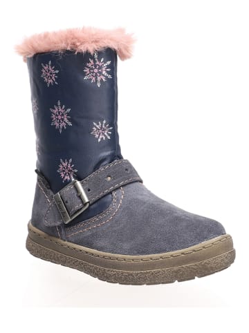 Lurchi Leren winterboots "Anika" donkerblauw