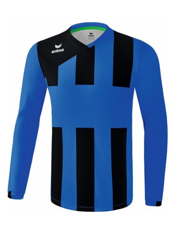 Erima Koszulka sportowa "Siena 3.0" w kolorze niebiesko-czarnym