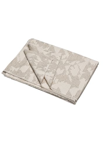 David Fussenegger Plaid "Raster" beige