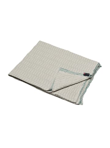 David Fussenegger Plaid "Strepen" lichtgroen/beige