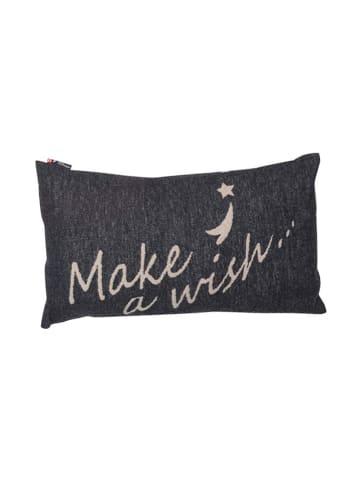 David Fussenegger Kissenhülle "Make a wish" in Anthrazit