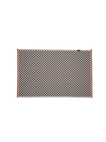 David Fussenegger Teppich "Schachbrett" in Beige/ Schwarz